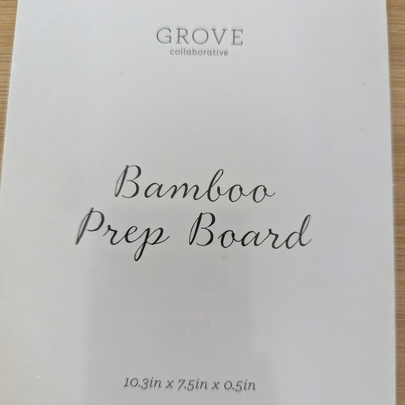 Grove Bamboo Prep Board And Bubble Up Dish Soap Dispenser & Brush - Picture 9 of 14